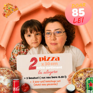 Oferte Pizza Iza oferte 2x30 cm+2suc+2sos 85 lei